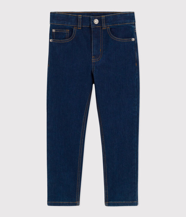 Pantalon droit denim enfant gar&ccedil;on blauw