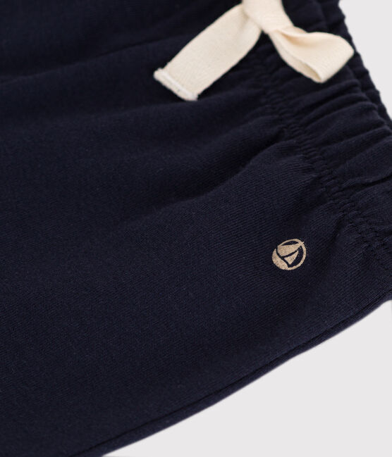 Babyshort van lichte jersey blauw SMOKING
