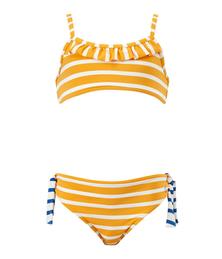 Meisjesbikini oranje FUSION/wit MARSHMALLOW