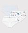 Set van katoenen slips met hoge taille en print van Parijs voor kinderen multicouleur