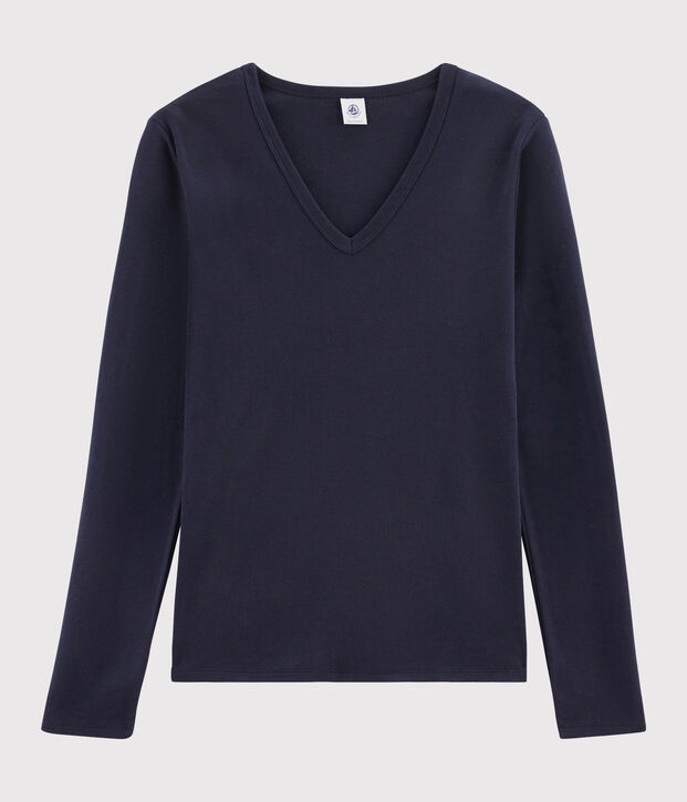 Iconisch katoenen Dames T-shirt met V-hals SMOKING