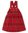 Robe salopette à carreaux bébé fille rouge TERKUIT/blanc MULTICO CN