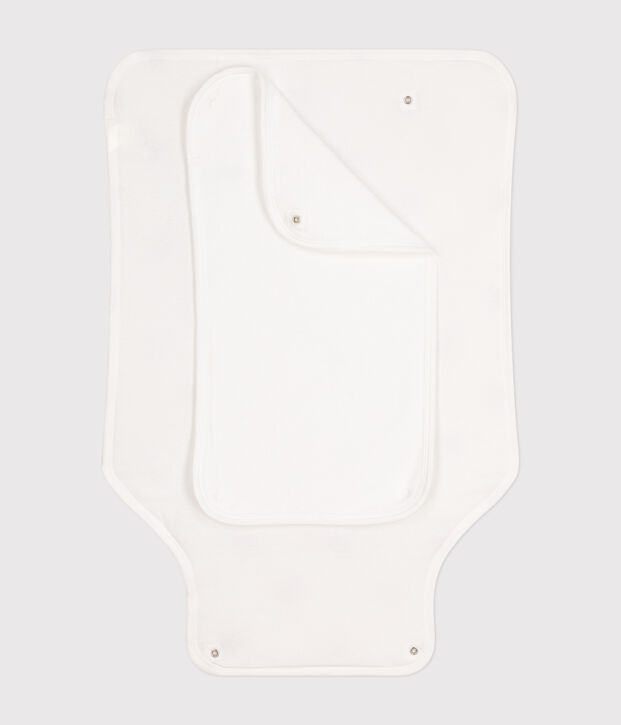 Katoenen aankleedkussen wit/rood