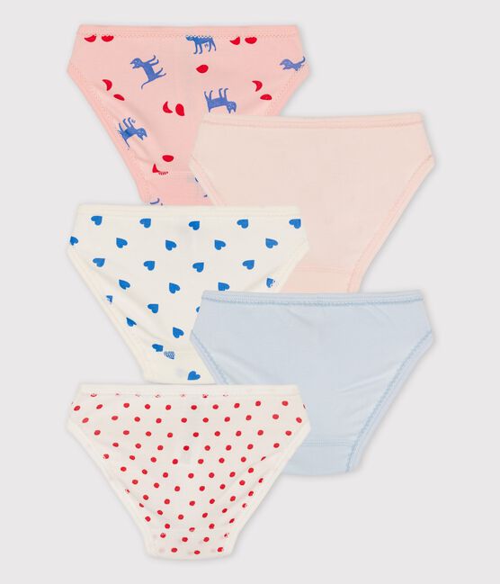 Lot de 5 culottes petite fille en coton variante 1