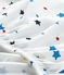 Drap housse bébé garçon à étoiles blanc ECUME/blanc MULTICO