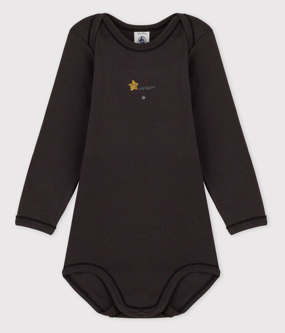 Body met lange mouwen voor babymeisjes grijs CAPECOD