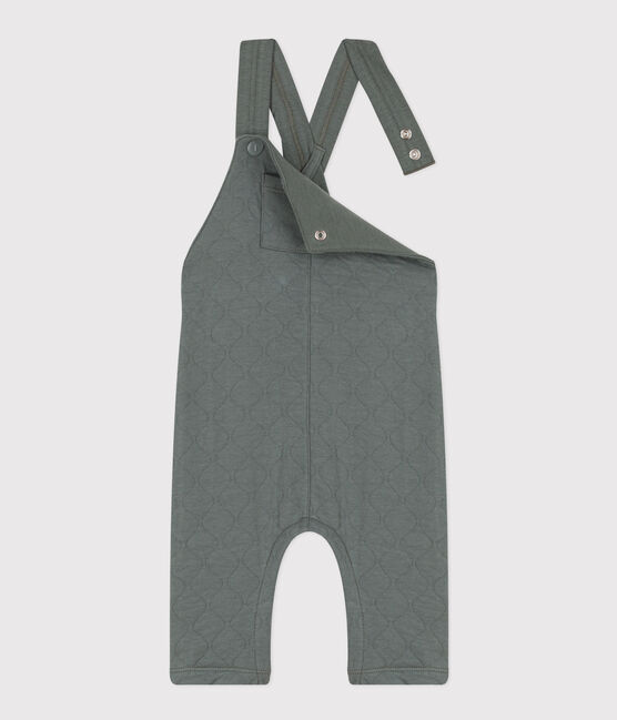 Salopette longue en tubique matelassé bébé vert THUYA