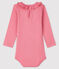 Body manches longues bébé fille rose CHEEK