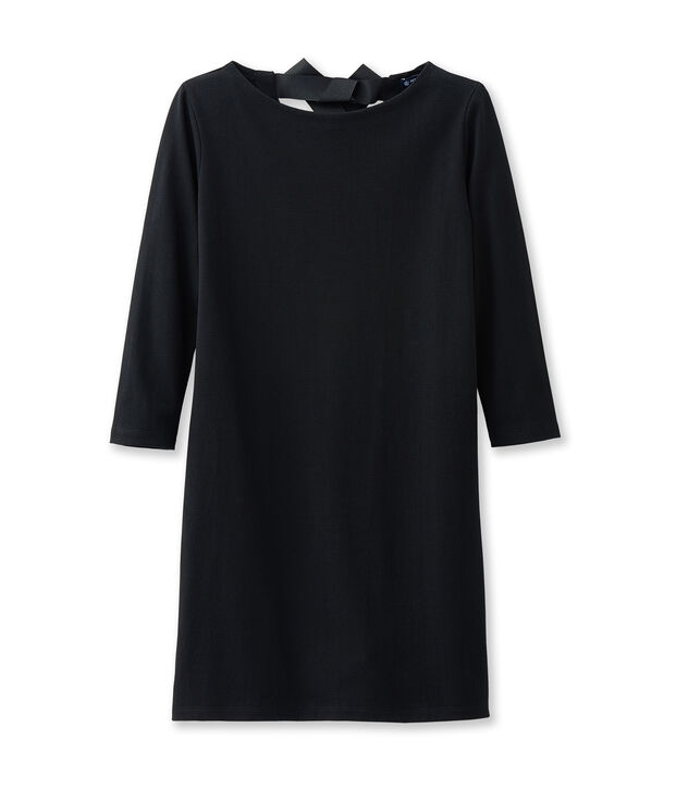 Robe femme &agrave; manches longues noir