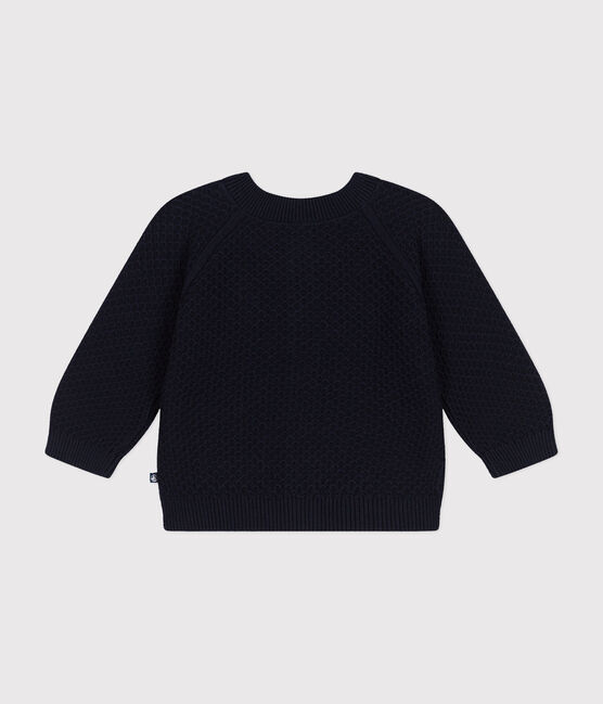 Cardigan en tricot de coton bébé bleu SMOKING