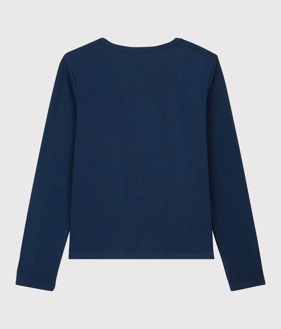 Cardigan en coton/lin uni Femme bleu MEDIEVAL