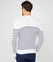 Pull marin homme blanc MARSHMALLOW/bleu SMOKING