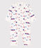 Dors-bien sans pieds Paris en coton blanc MARSHMALLOW/blanc MULTICO