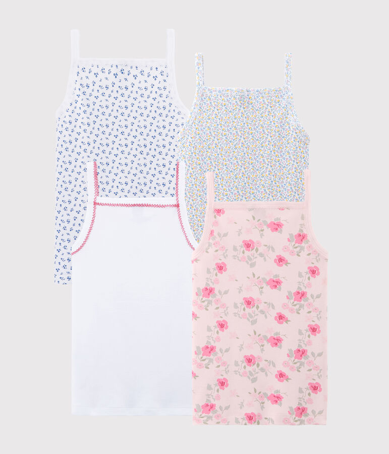 Verrassingsset met vier hemdjes met bretels voor meisjes variante 1