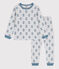 Pyjama en velours  enfant gris POUSSIERE/ ROVER