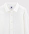 Jongensshirt van oxford stof wit ECUME