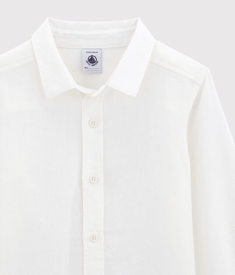 Chemise oxford enfant gar&ccedil;on blanc