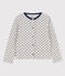 Cardigan voor meisjes in molton grijs BELUGA/blauw MEDIEVAL