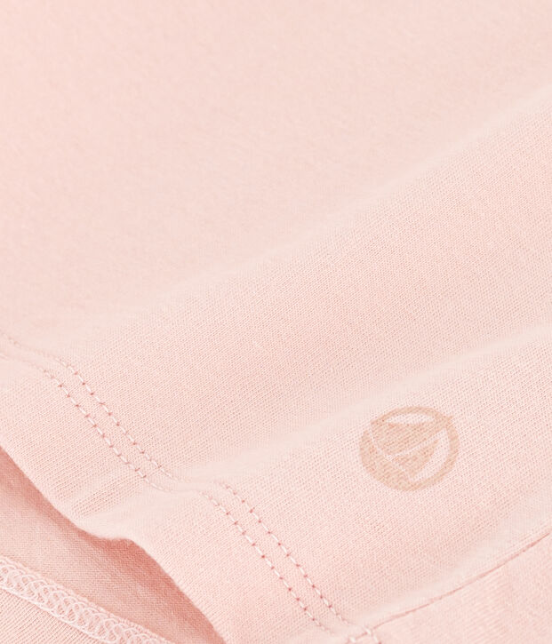 Tee-shirt LE DROIT col rond en coton Femme rose