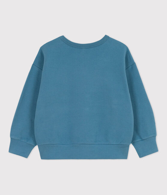Sweatshirt in molton voor meisjes/jongens blauw LAVIS