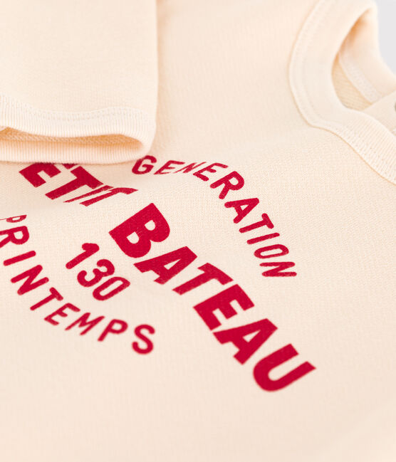 Sweatshirt bébé en molleton écru AVALANCHE
