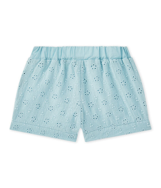 Short bébé fille broderie anglaise bleu MIMI