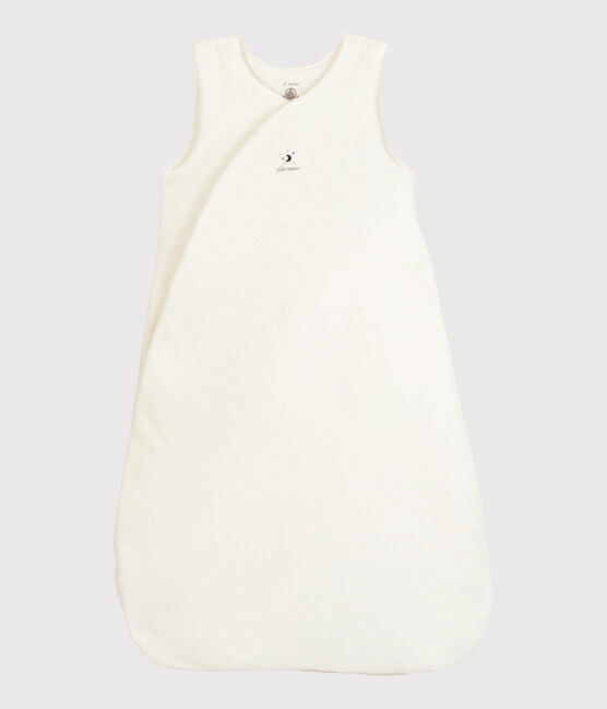 Gigoteuse bébé en velours de coton biologique blanc MARSHMALLOW
