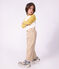 Katoenen T-shirt met lange mouwen en colorblock voor kinderen ecru/multicouleur