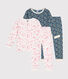 Lot de 2 pyjamas en coton enfant