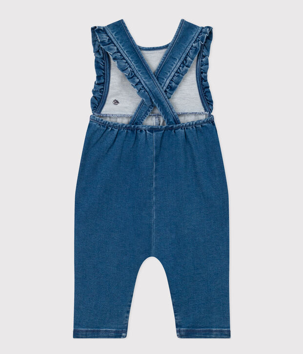Combinaison en denim b&eacute;b&eacute;. bleu