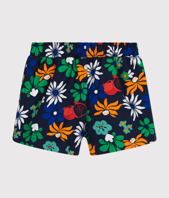 Short de bain bébé bleu MEDIEVAL/blanc MULTICO