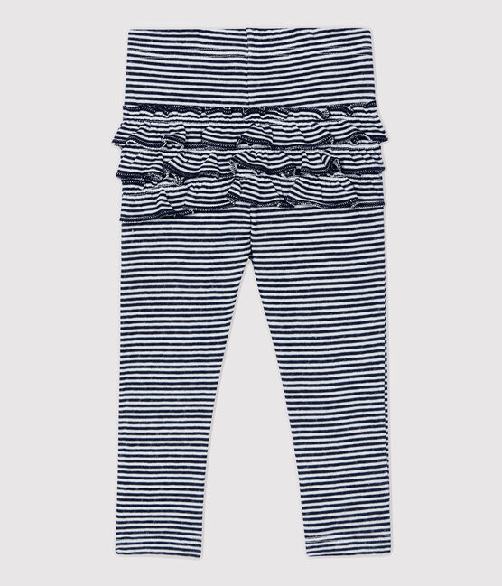 Katoenen babylegging. blauw SMOKING/wit MARSHMALLOW