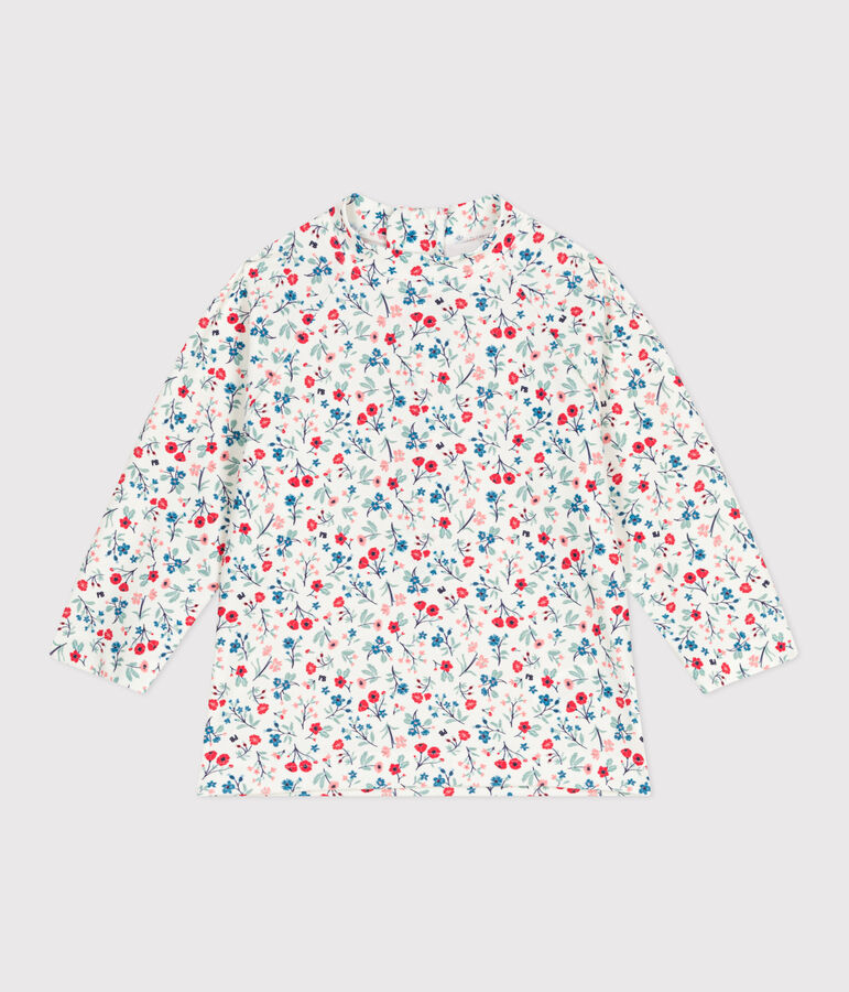T-shirt anti UV b&eacute;b&eacute;, imprim&eacute; fleuri blanc/multicouleur