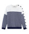 Trui vrouwen blauw SMOKING/wit MARSHMALLOW
