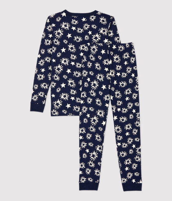 Pyjama snugfit imprimé étoiles petit garçon bleu SMOKING/blanc MARSHMALLOW