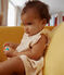 Jurk en bloomer van lichte jersey voor baby's wit AVALANCHE/ MULTICO