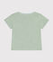 Tee-shirt manches courtes en jersey flammé bébé vert HERBIER