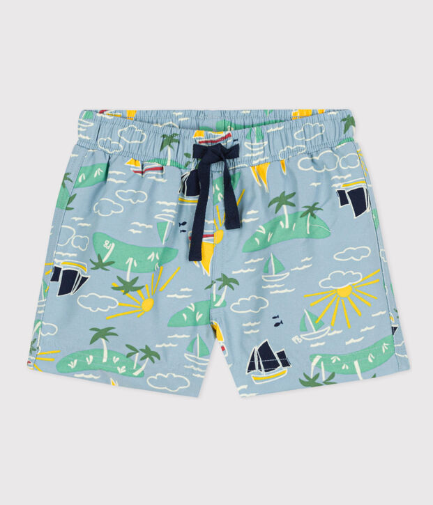 Zwemshort voor baby's van gerecycleerd materiaal blauw/multicouleur
