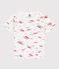 T-shirt met print en korte mouwen voor jongens wit MARSHMALLOW/wit MULTICO