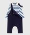 Ensemble cadeau bébé en coton : salopette et body variante 1