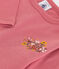 Tee-shirt manches longues en coton bébé rose ROSEWOOD