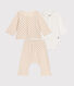 Driedelige set van lichte fleece voor baby's