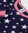 Katoenen kinderpyjama met zeer aansluitende pijpen en sterrenprint blauw SOIR/ MARSHMALLOW