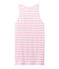Gestreept dameshemdje in origineel geribd katoen roze BABYLONE/wit MARSHMALLOW