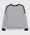 Sweatshirt Dames wit MARSHMALLOW/blauw SMOKING
