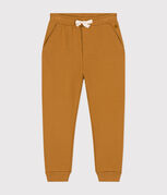 Pantalon de jogging enfant garçon marron CUIVRE