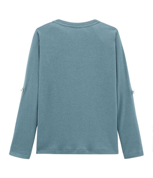Jongens-T-shirt met lange mouwen blauw