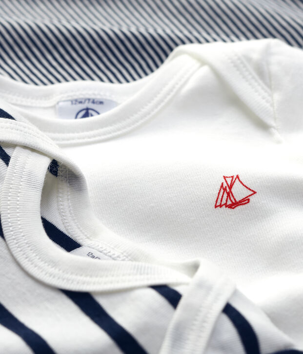 Lot de 3 bodies manches longues b&eacute;b&eacute; multicouleur