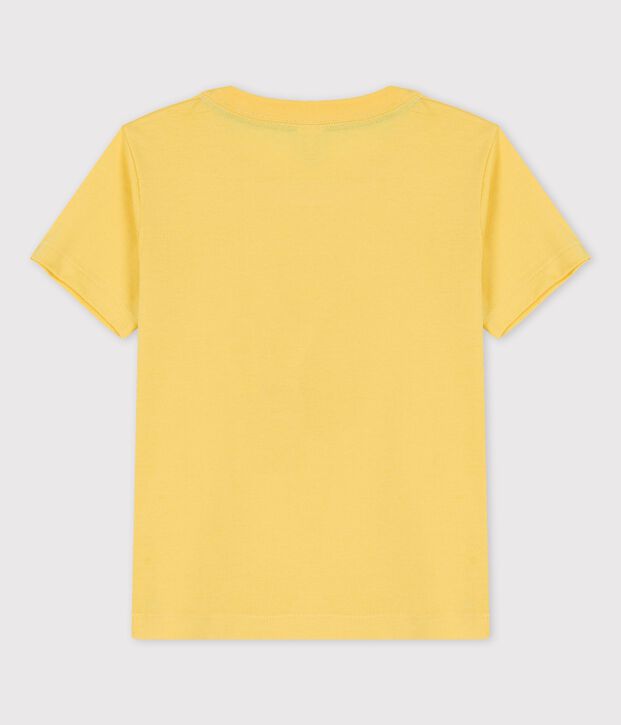 T-shirt met korte mouwen in katoen voor jongens geel