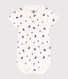 Katoenen babybody met korte mouwen en bootjesprint
